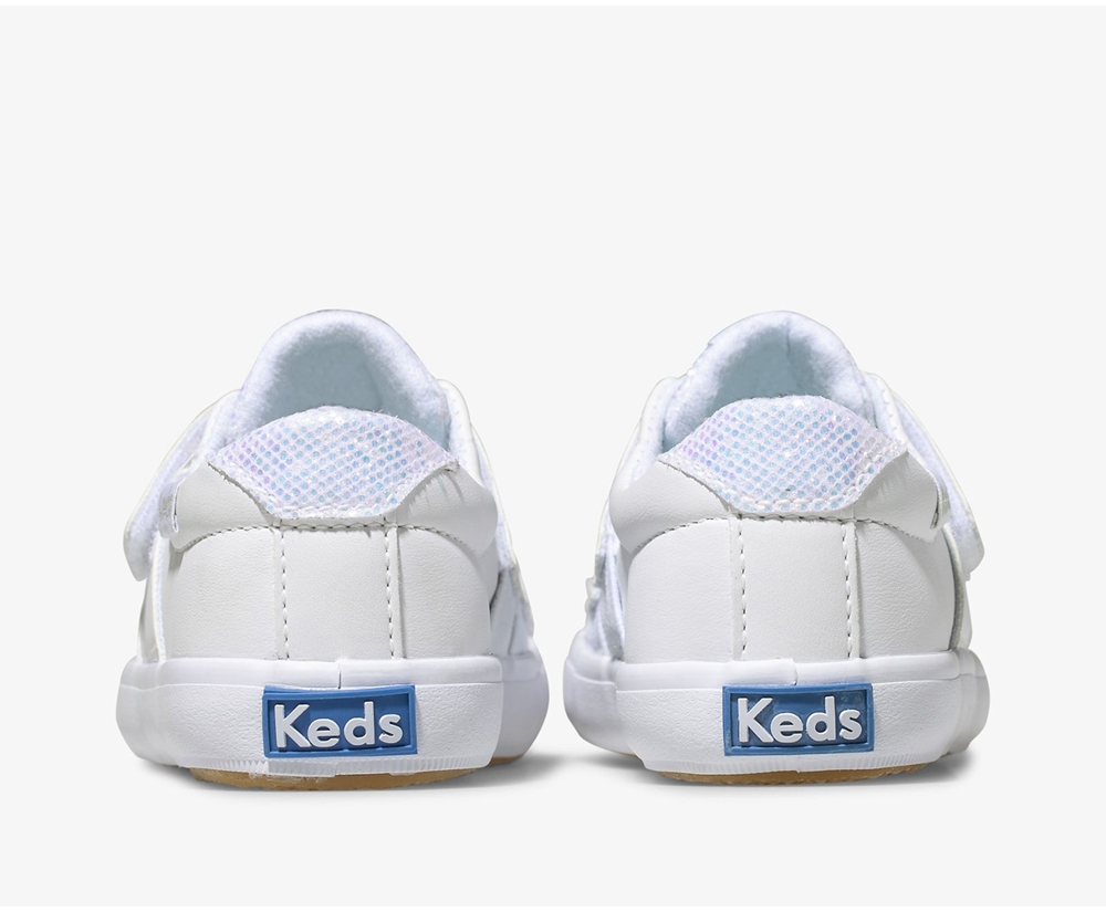 Slip Ons Keds Niños Blancas - Courtney - 946-CPLAMG